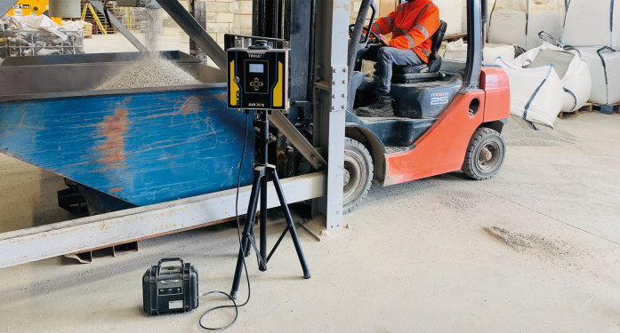 silica dust monitor on site