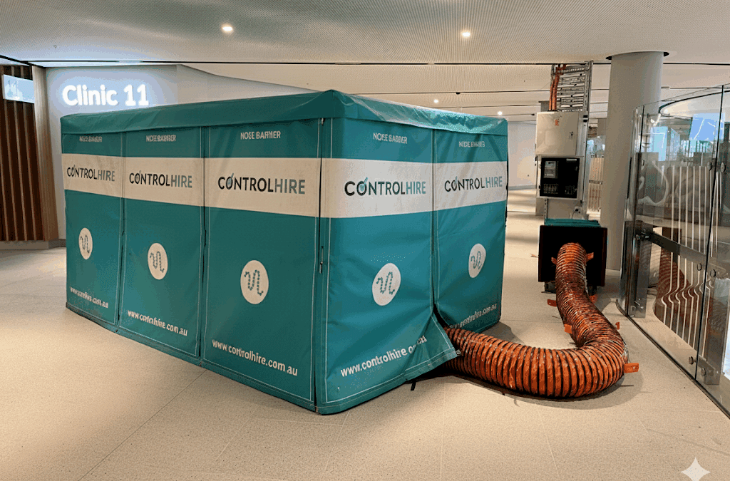 Case Study: cutting station encapsulation – Dust & Noise Control for Cutting Works at New Footscray Hospital